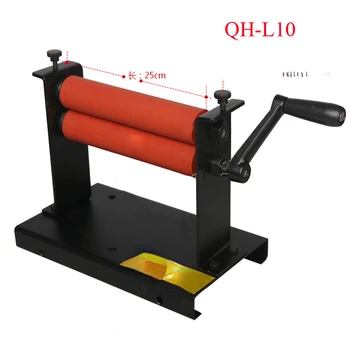 ручной ламинатор холодной прокатки QH-L10, машина для ламинирования резиновых роликов длиной 25 см, 1шт