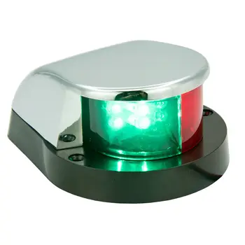 Светодиодный навигационный фонарь для лодки, двухцветный морской носовой фонарь, красный, зеленый, 12 В Водонепроницаемый