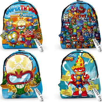 Серия Super Zings Рюкзак для детского сада Мультяшная игра Superzings Детские школьные сумки Водонепроницаемый Plecak Детская сумка для книг Mochilas
