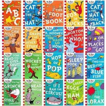 Случайные 10 книг серии Доктора Сьюза Интересная история Книжка с картинками Английский для детей перед сном Учебная книга для детей