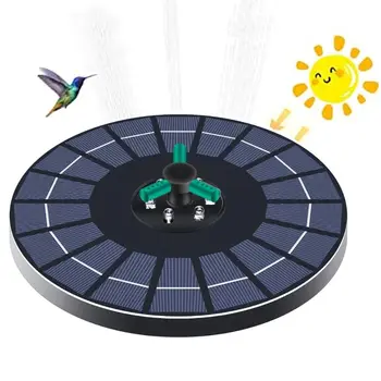 со светодиодной подсветкой, мини-солнечным фонтаном с форсунками, циркулирующими плавающими фонтанами, красочным автоматическим фонтаном для купания птиц Дома