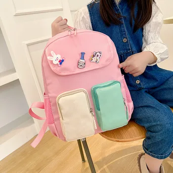 Сумки для детского сада Простые Девочки 3-6 лет Модный рюкзак принцессы Легкий Студенческий рюкзак для девочек