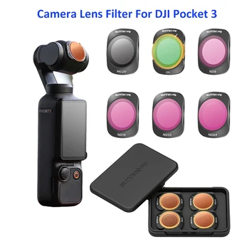 Фильтры для объективов для Pocket 3 Комплект фильтров для объективов ND8/16/32/64/ NDPL UV CPL Для аксессуаров для ручной карданной камеры DJI Osmo Pocket 3