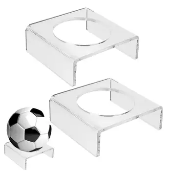 Футбольная подставка, Акриловая Прозрачная футбольная подставка, 2 шт., прозрачная подставка для футбола, Баскетбольная подставка для