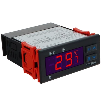 Цифровой регулятор температуры STC-9200 Thermoregulatorre с функцией сигнализации вентилятора размораживания переменного тока 220 В