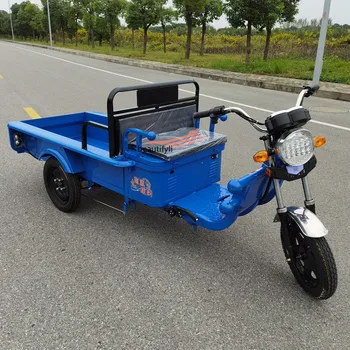 Электрический трехколесный велосипед для взрослых, для домашнего использования, грузовой автомобиль, Аккумуляторная батарея, Горная версия