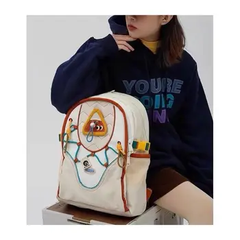 Япония Корея 2023 Новый Оригинальный рюкзак Нейлоновый Студенческий рюкзак контрастного цвета большой емкости, многофункциональный рюкзак, модная сумка